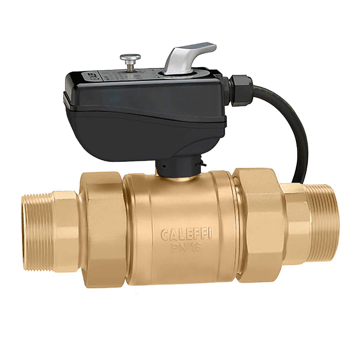 638084A 103 Caleffi 1-1/2" NPT Male Union. 2-Way High Flow Motorized Ball Valve