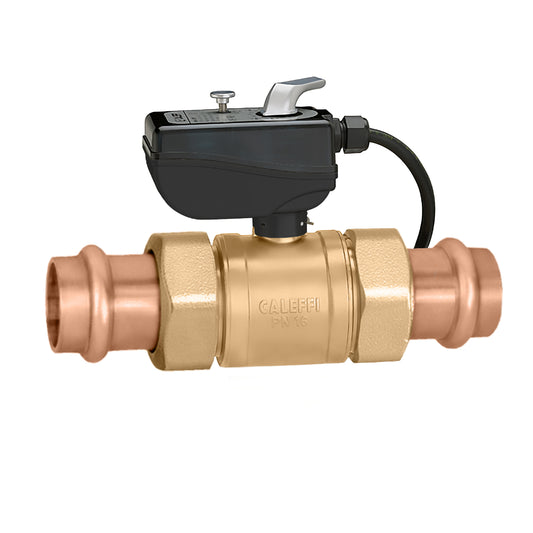 638094A 106 Caleffi 2" Press Union. 2-Way High Flow Motorized Ball Valve.