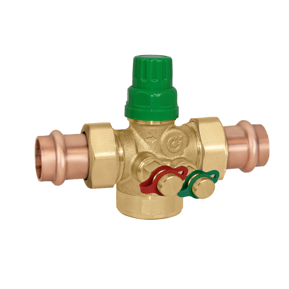 145446A 3G5 Caleffi 1/2" Press Union. Pressure Independent Valve 0.4-3.5 GPM